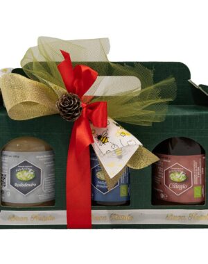 Confezione Cartone 3 Vasetti - Natale